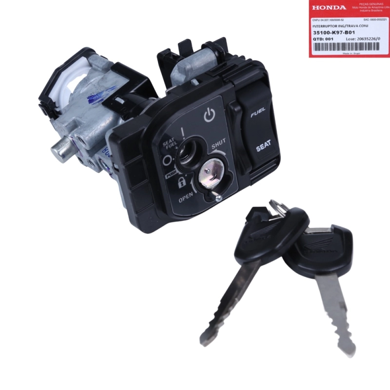 Chave Ignicao Contato Pcx 150 2019 A 2022 Original Honda | Moto Matsuo