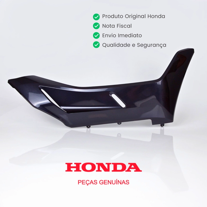 Tampa Lateral Piso Direita Pcx 150 2022 Cinza Original Honda