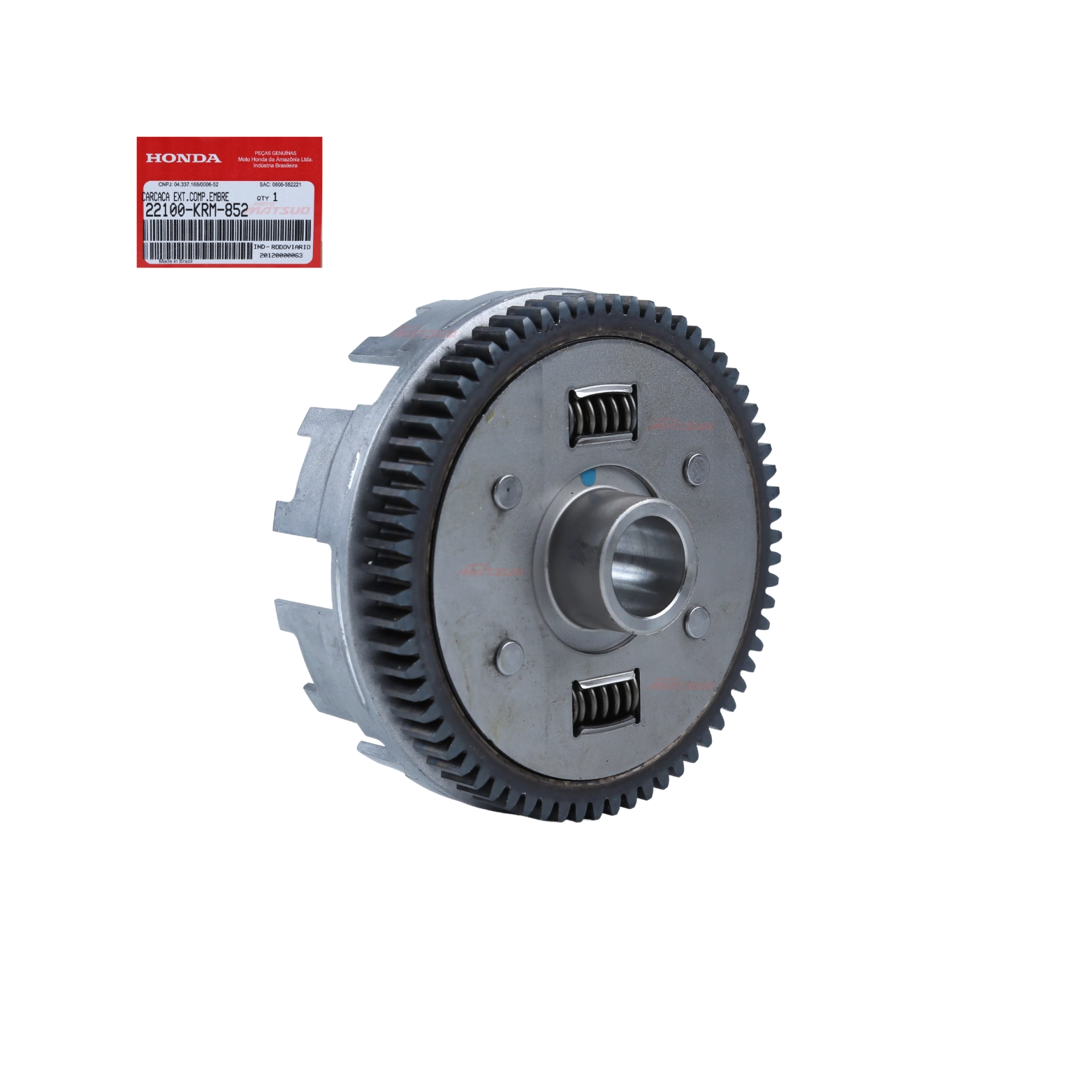 Carcaca Externa Embreagem Cg 150 2004 a 2015 Fan 125 2009 a 2015 Original Honda Carcaca Externa Embreagem Cg 150 2004 a 2015 Fan 125 2009 a 2015 Original Honda