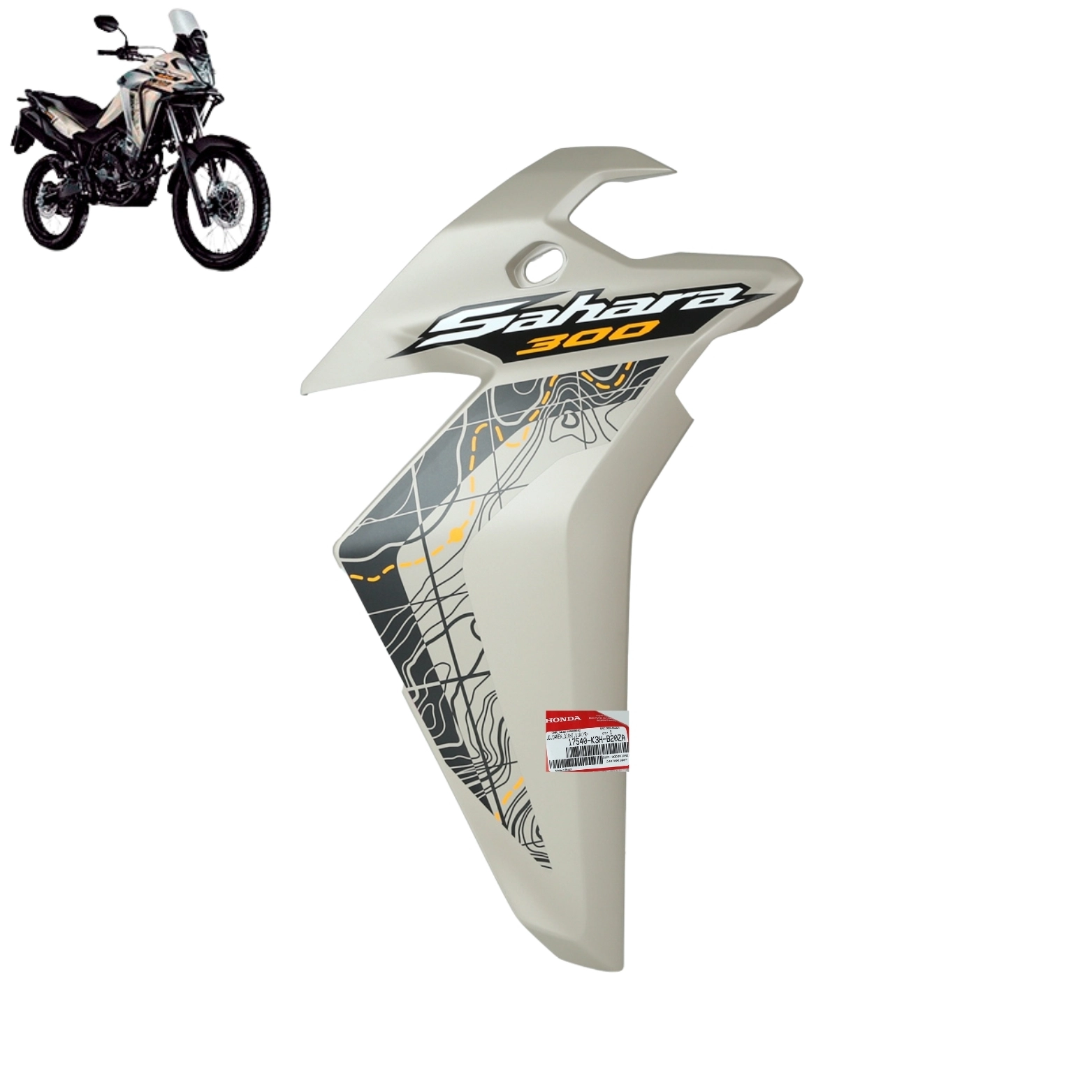 Carenagem Direita Tanque Sahara 300 Adventure 2024 2025 Original Honda