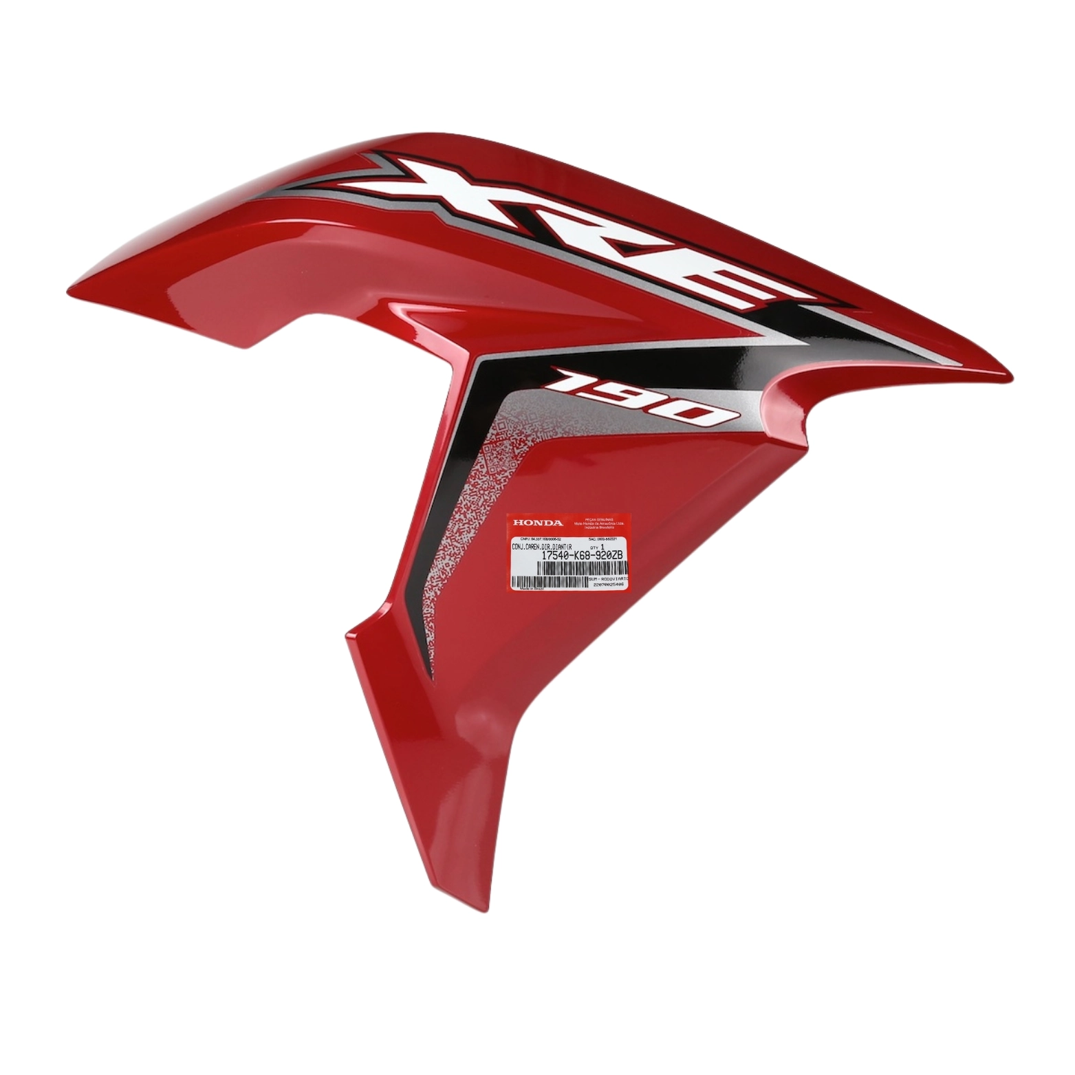 Carenagem Direita Tanque Xre 190 2019 Vermelho Original Honda