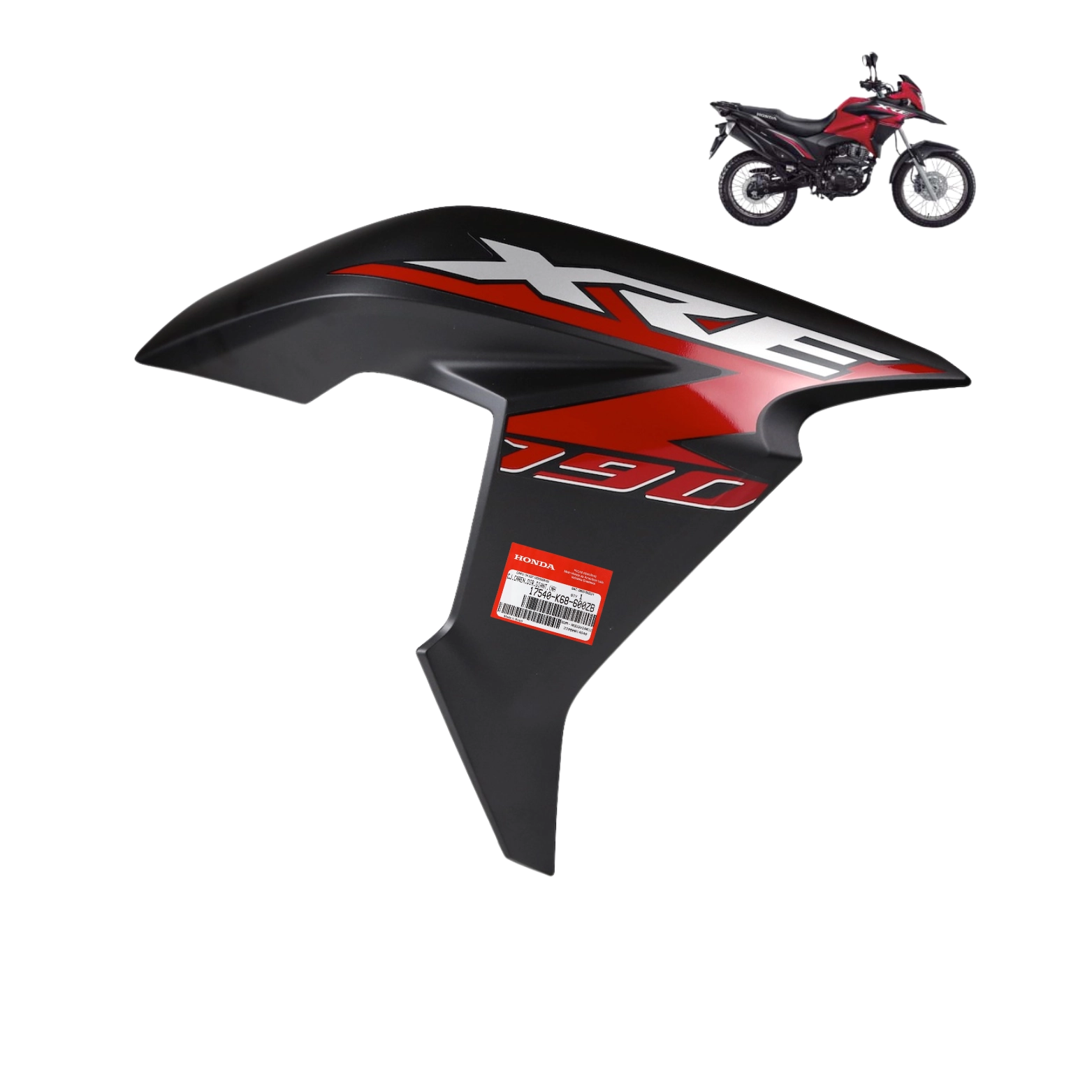 Carenagem Direita Tanque Xre 190 2020 2021 Vermelho Original Honda Carenagem Direita Tanque Xre 190 2020 2021 Vermelho Original Honda