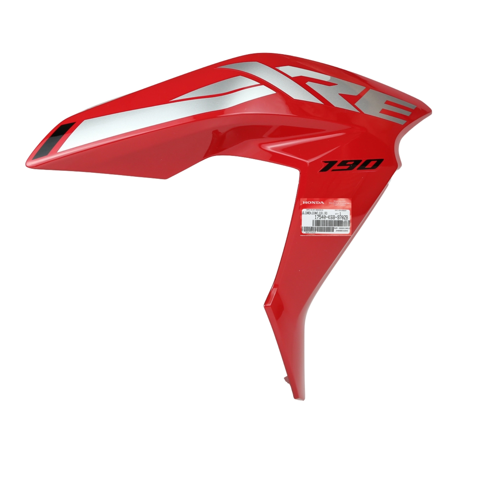 Carenagem Direita Tanque Xre 190 2024 Vermelho Original Honda Carenagem Direita Tanque Xre 190 2024 Vermelho Original Honda