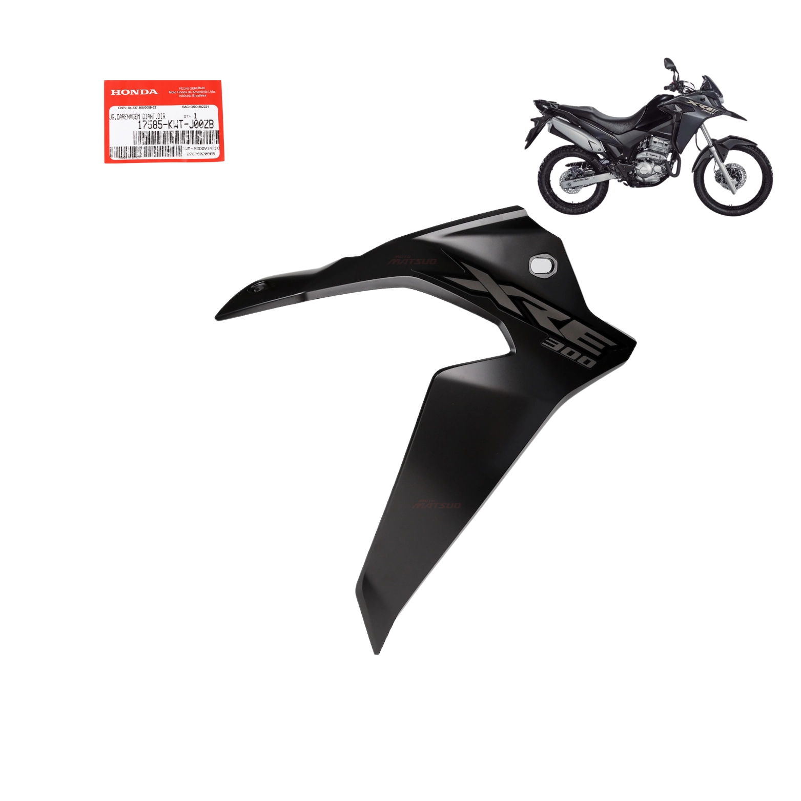 Carenagem Direita Tanque Xre 300 2020 2021 Cinza Fosco Original Honda Carenagem Direita Tanque Xre 300 2020 2021 Cinza Fosco Original Honda