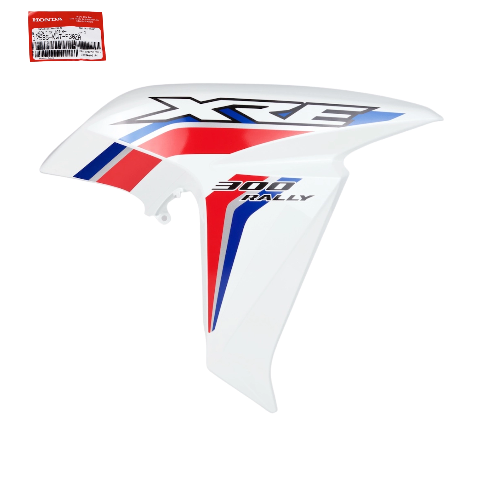 Carenagem Direita Tanque Xre 300 Rally 2017 2018 Branco Original Honda