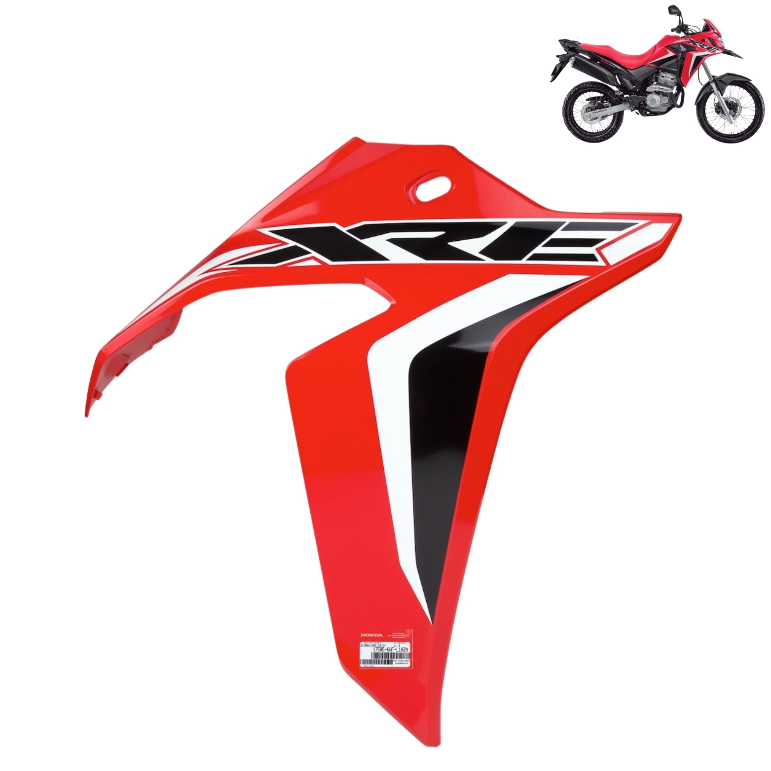 Carenagem Direita Tanque Xre 300 Rally 2022 2023 Vermelho Original Honda