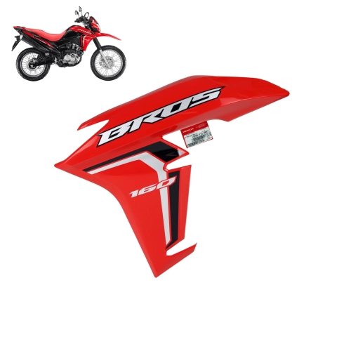 Carenagem Esquerda Tanque Nxr Bros 160 2024 Vermelho Original Honda
