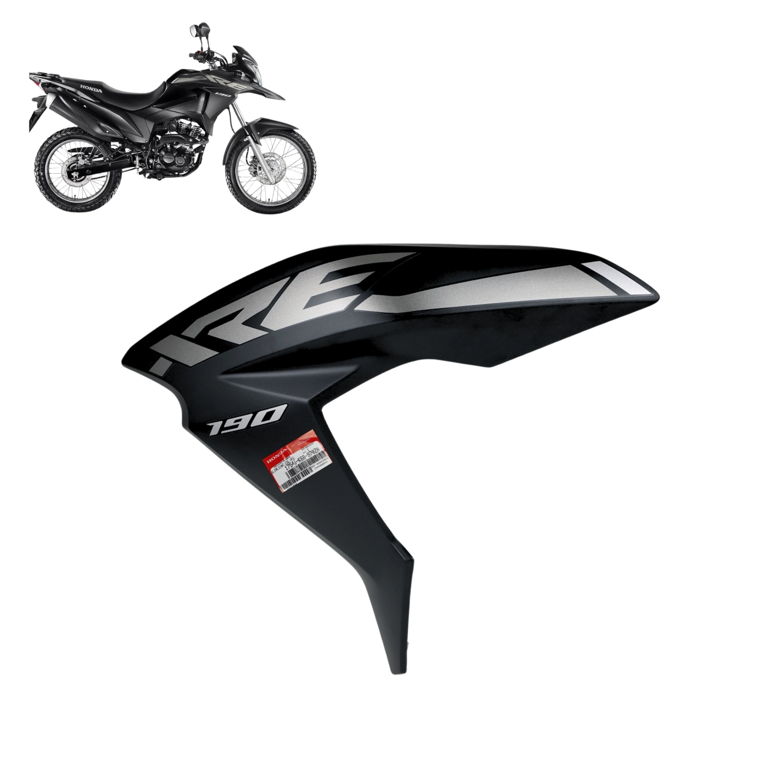 Carenagem Esquerda Tanque Xre 190 2024 Cinza Original Honda Carenagem Esquerda Tanque Xre 190 2024 Cinza Original Honda