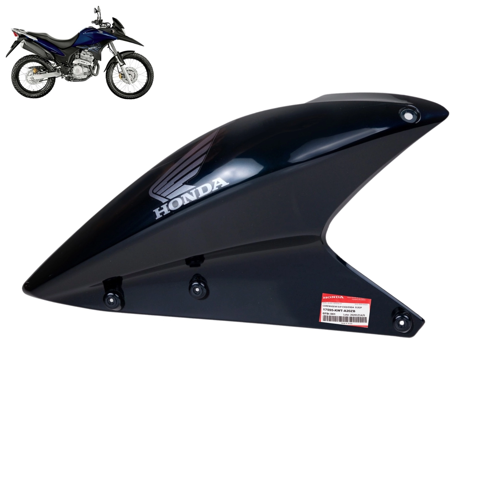 Carenagem Esquerda Tanque Xre 300 2012 Azul Original Honda Carenagem Esquerda Tanque Xre 300 2012 Azul Original Honda