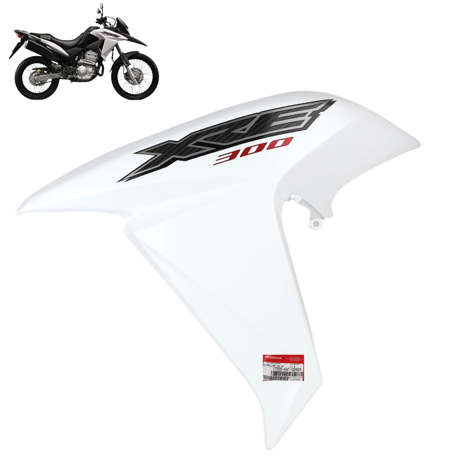 Carenagem Esquerda Tanque Xre 300 2016 Branco Original Honda