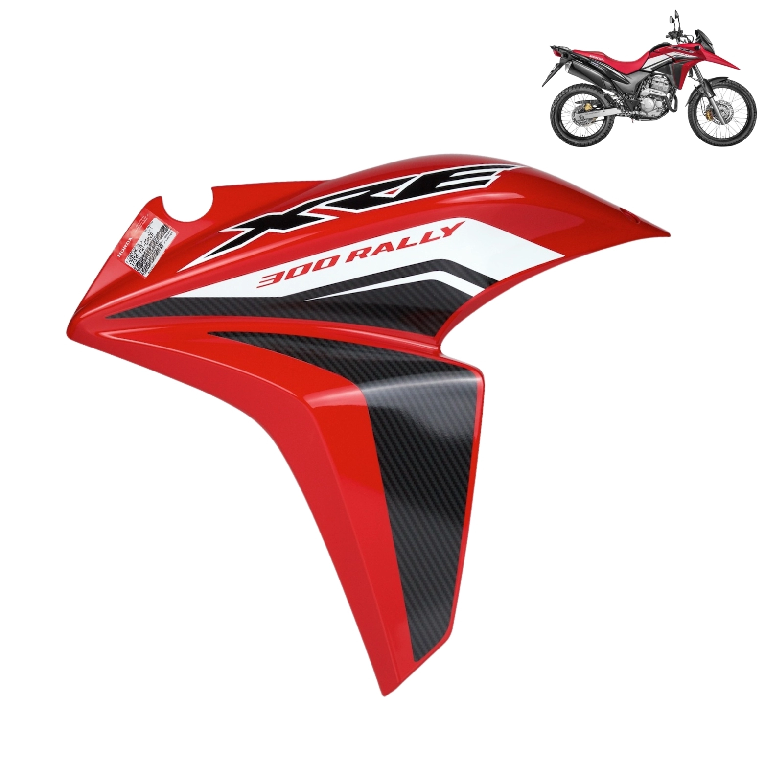 Carenagem Esquerda Tanque Xre 300 Rally 2015 Vermelho Original Honda