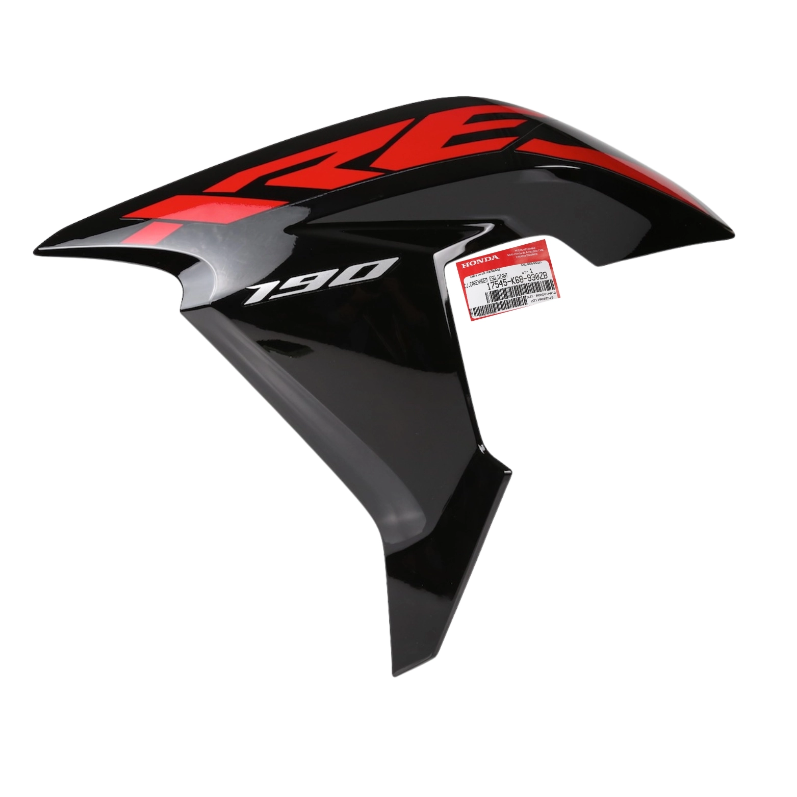 Carenagem Esquerda Tanque Xre190 2022 2023 Vermelha Original Honda Carenagem Esquerda Tanque Xre190 2022 2023 Vermelha Original Honda