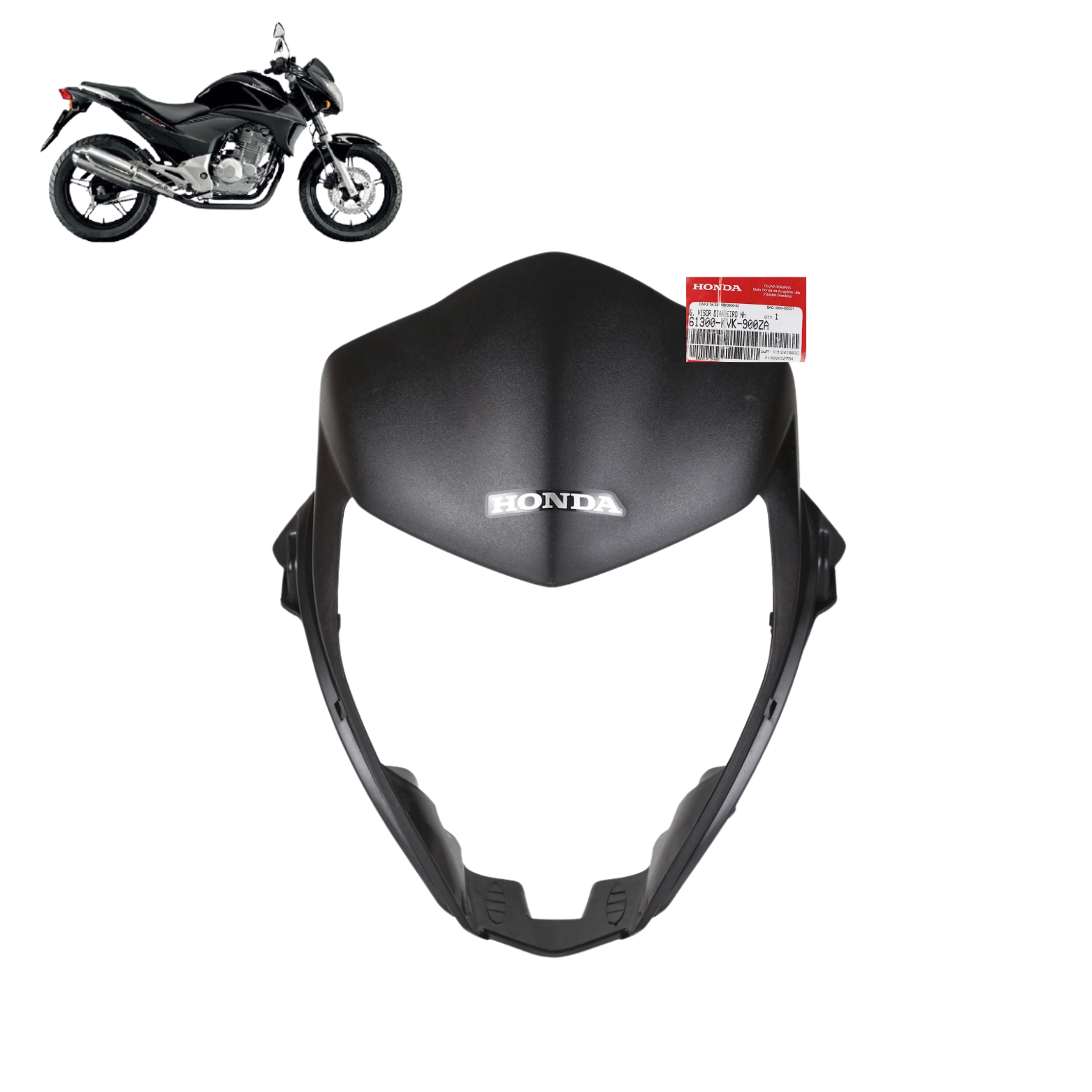 Carenagem Farol Cb300 2010 Com adesivo Prata Original Honda