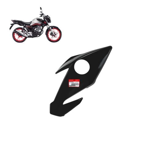 Carenagem Farol Esquerda Titan 160 2023 Preta Para Moto Prata Original Honda