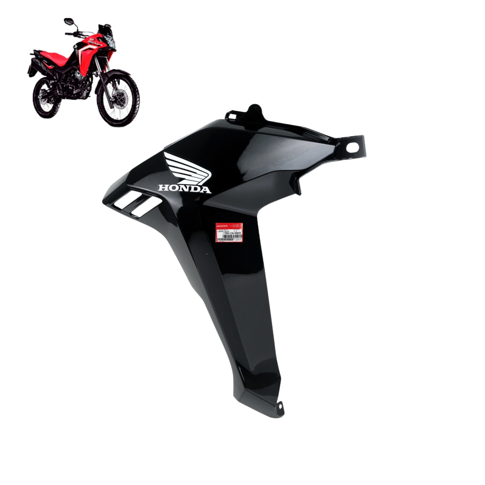 Complemento Direita Tanque Sahara 300 Preto Original Honda