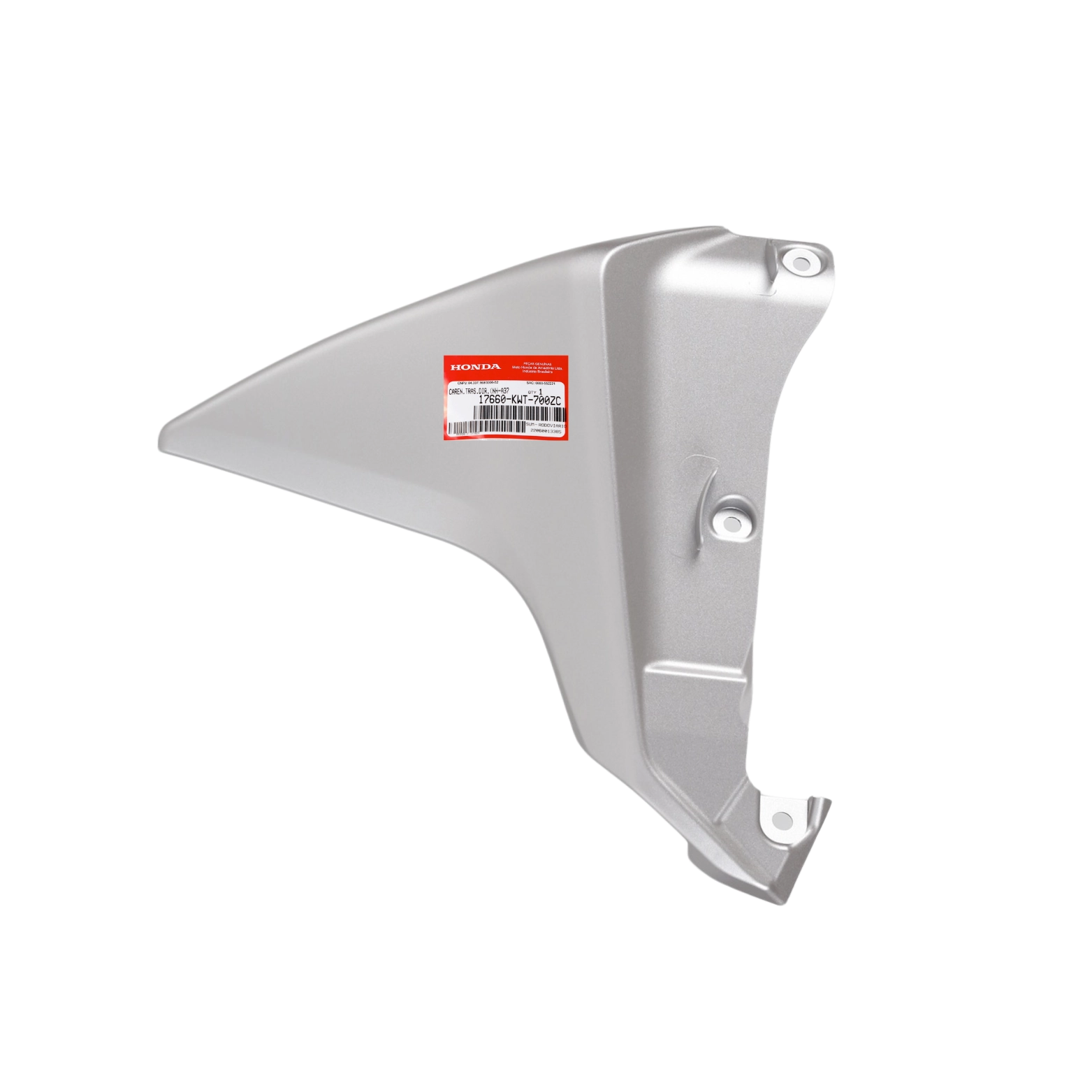 Complemento Direita Tanque Xre 300 2014 Prata Original Honda