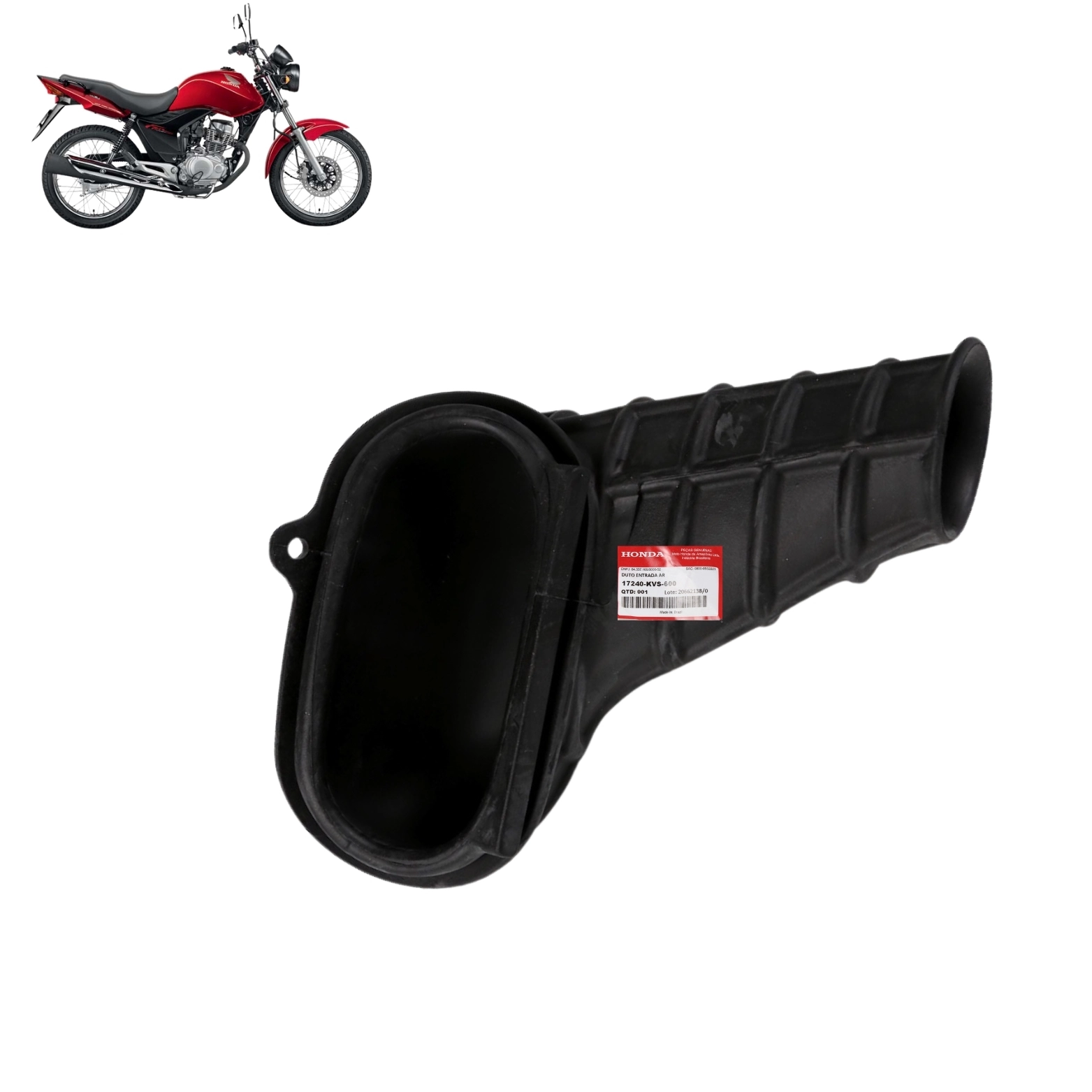 Condutor Tampa Filtro Ar Titan Fan 150 2009 A 2013 Original Honda