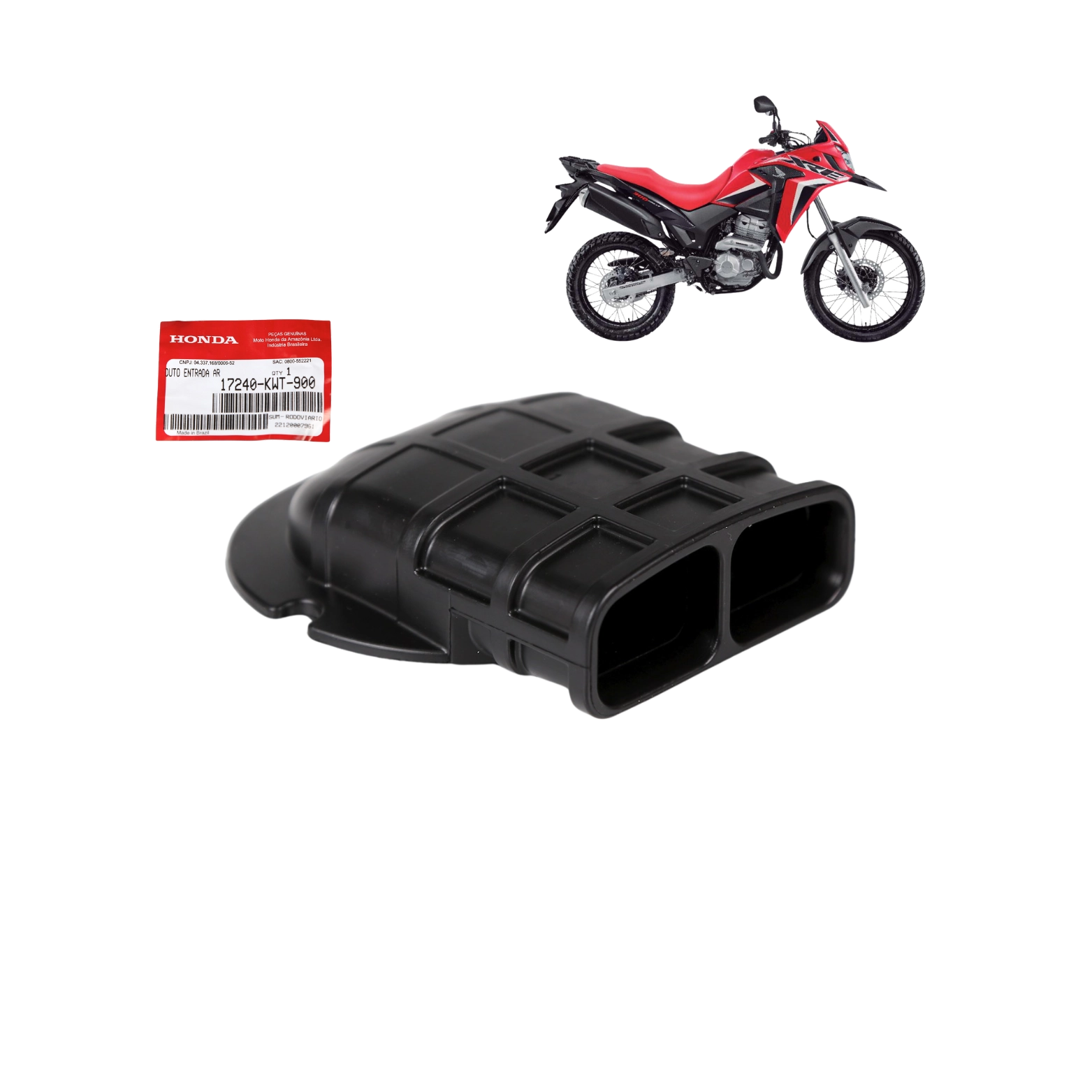 Condutor Tampa Filtro Ar Xre 300 2010 A 2023 Original Honda