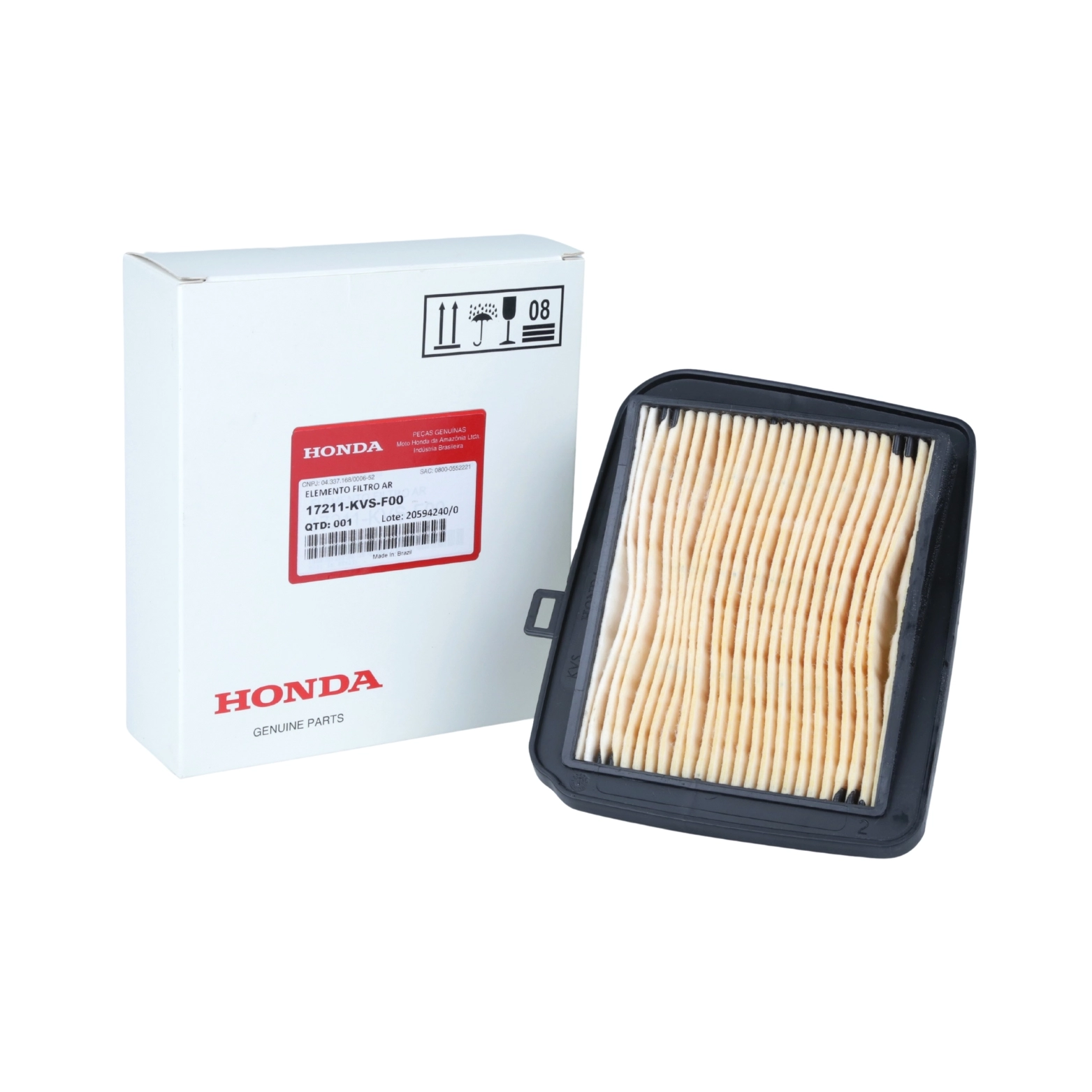 Filtro Ar Cg Titan Fan 150 160 2014 A 2026 Original Honda Filtro Ar Cg Titan Fan 150 160 2014 A 2026 Original Honda
