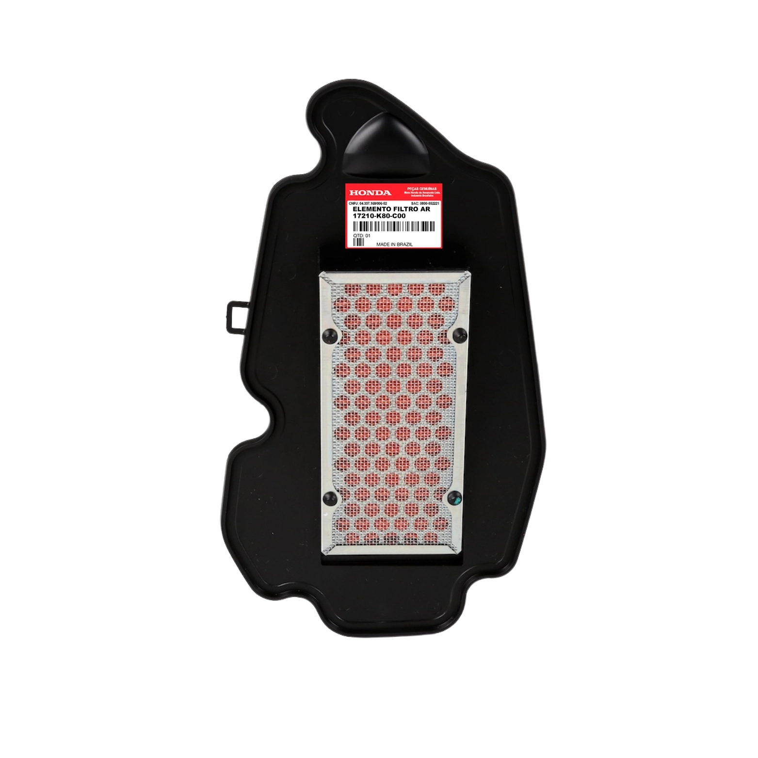 Filtro Ar Elite 125 2019 A 2024 Original Honda