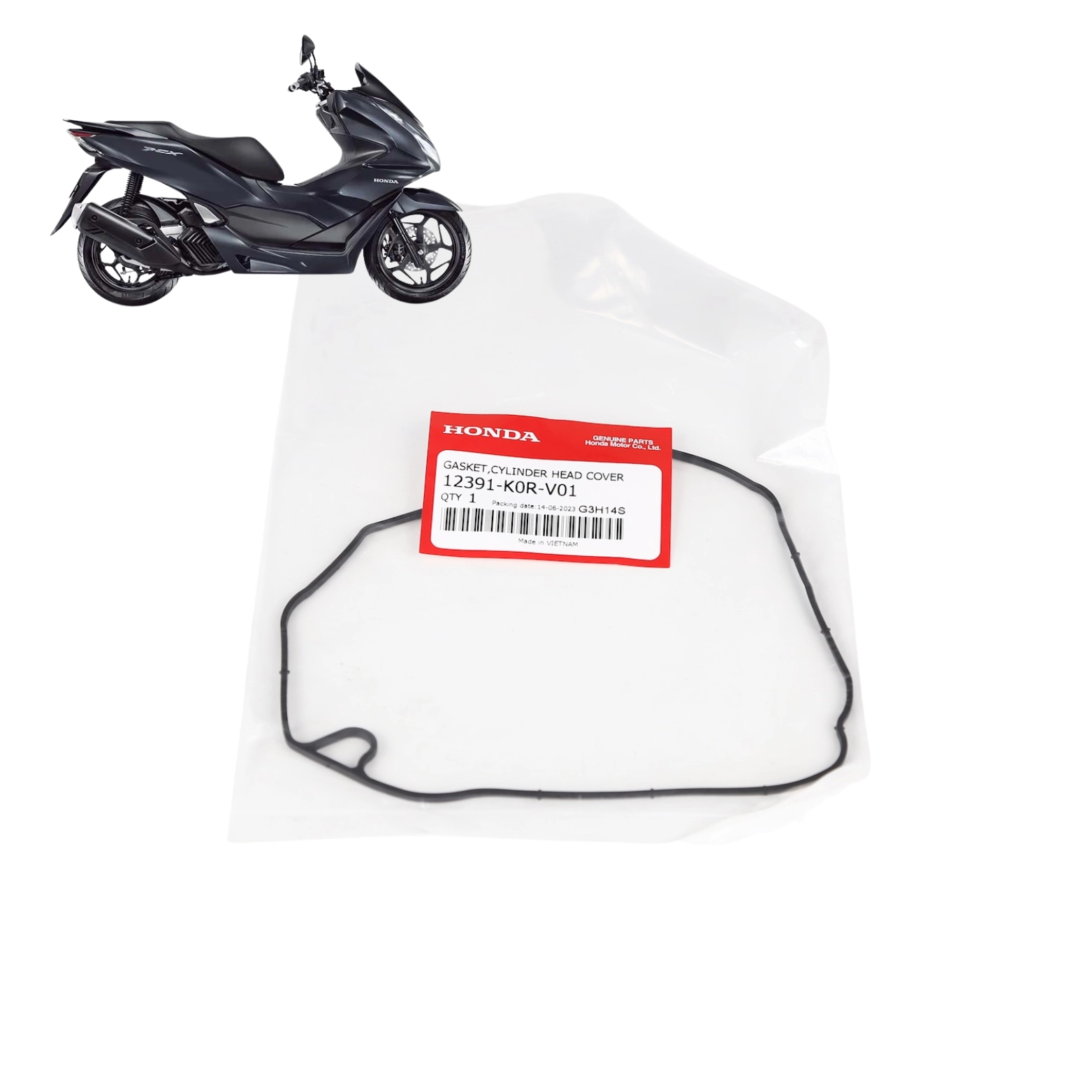 Guarnicao Tampa Cabecote Pcx Adv 160 2023 a 2026 Original Honda Guarnicao Tampa Cabecote Pcx Adv 160 2023 a 2026 Original Honda