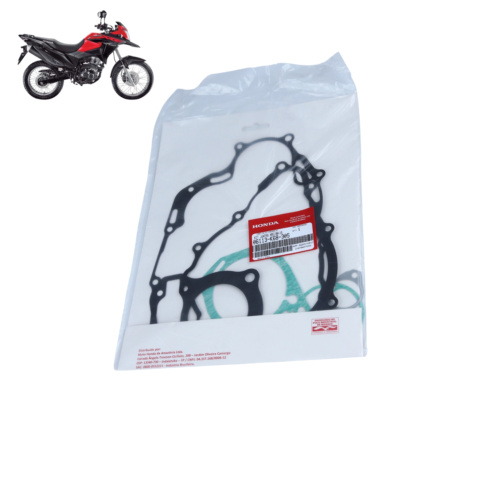 Jogo Juntas Motor Xre 190 2016 A 2026 Original Honda Jogo Juntas Motor Xre 190 2016 A 2026 Original Honda