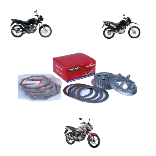 Kit Embreagem Cg Titan Fan 150 2004 a 2015 Honda Hamp Kit Embreagem Cg Titan Fan 150 2004 a 2015 Honda Hamp