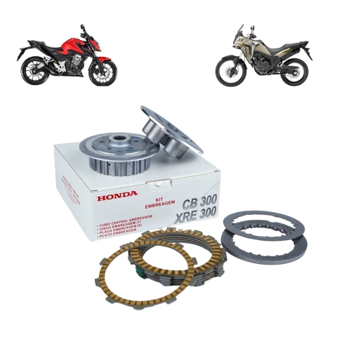 Kit Embreagem Completo Cb300 Xre 300 2010 a 2023 Original Honda
