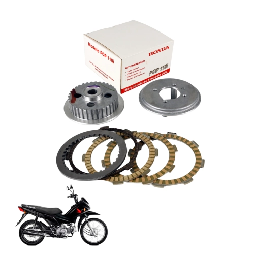Kit Embreagem Completo Pop110i 2016 a 2024 Original Honda