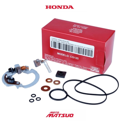 Kit Escova Motor Partida Cg Titan 125 Cbx 250 Twister Hamp