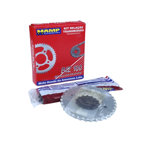 Kit Relação Biz 100 2013 A 2015 Honda Hamp Original Kit Relação Biz 100 2013 A 2015 Honda Hamp Original