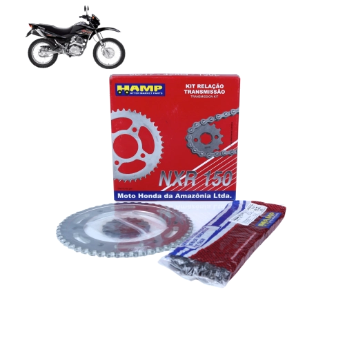 Kit Relação Nxr Bros 150 2003 A 2005 Honda Hamp Original
