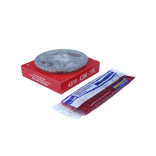 Kit Relacao CG Fan 125 2014 a 2018 Corrente Coroa Pinhao Original Honda HAMP Kit Relacao CG Fan 125 2014 a 2018 Corrente Coroa Pinhao Original Honda HAMP