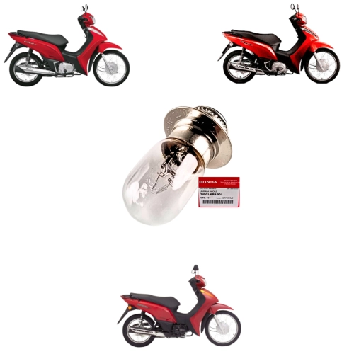 Lampada Farol Biz 100 110i 125 2011 a 2017 Original Honda Lampada Farol Biz 100 110i 125 2011 a 2017 Original Honda