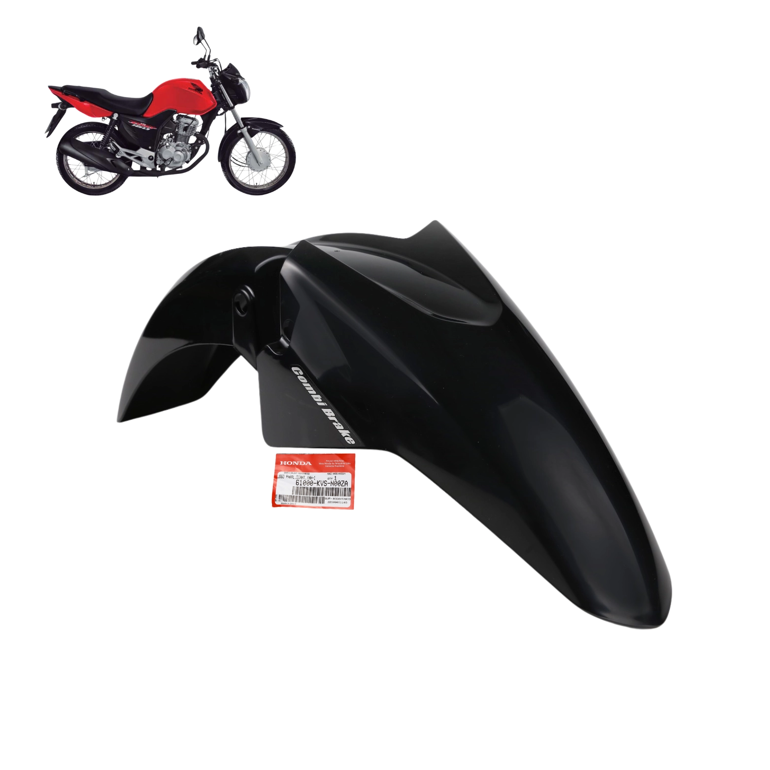 Paralama Dianteiro Cg 160 Start 2019 A 2022 Preto Original Honda