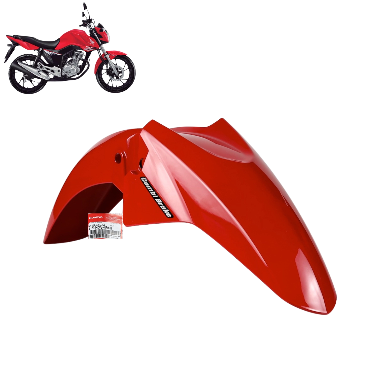 Paralama Dianteiro Fan 160 2019 A 2021 Vermelho Cbs Original Honda Paralama Dianteiro Fan 160 2019 A 2021 Vermelho Cbs Original Honda
