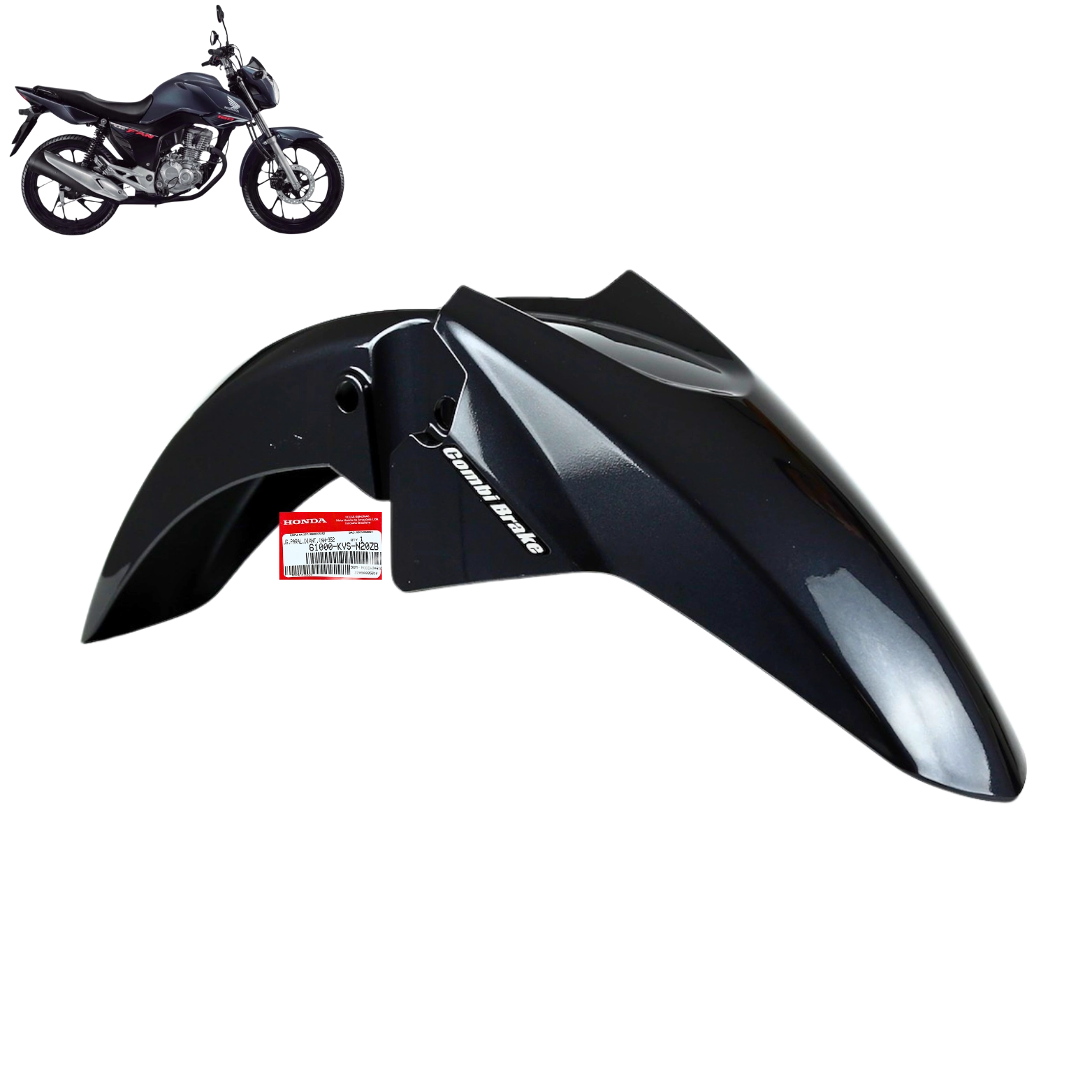 Paralama Dianteiro Fan 160 2019 Cinza Cbs Original Honda