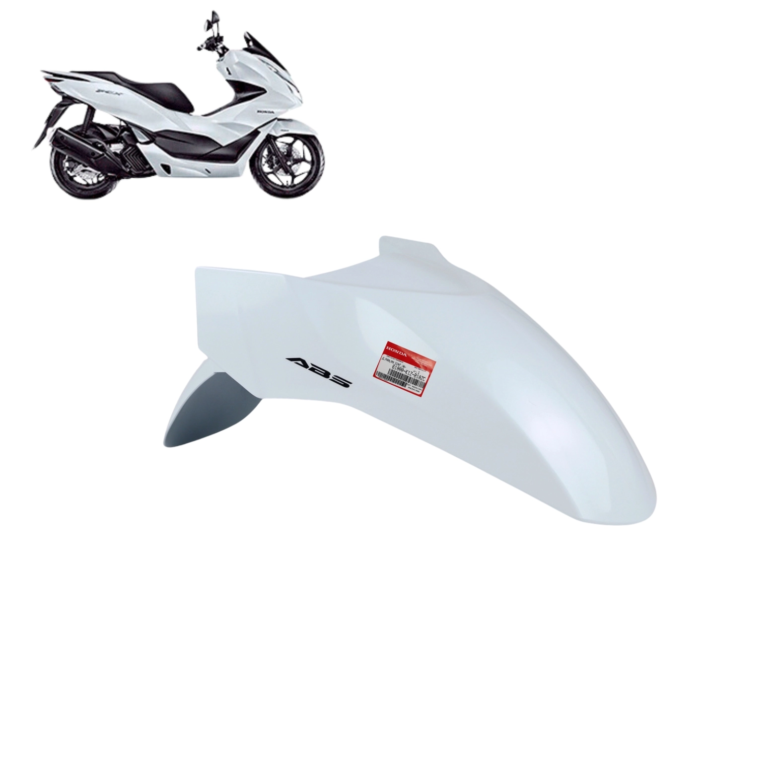 Paralama Dianteiro Pcx 160 2023 2024 Abs Branco Original Honda