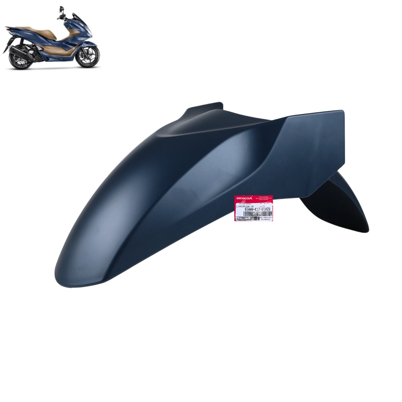 Paralama Dianteiro Pcx 160 2023 2024 Azul Original Honda