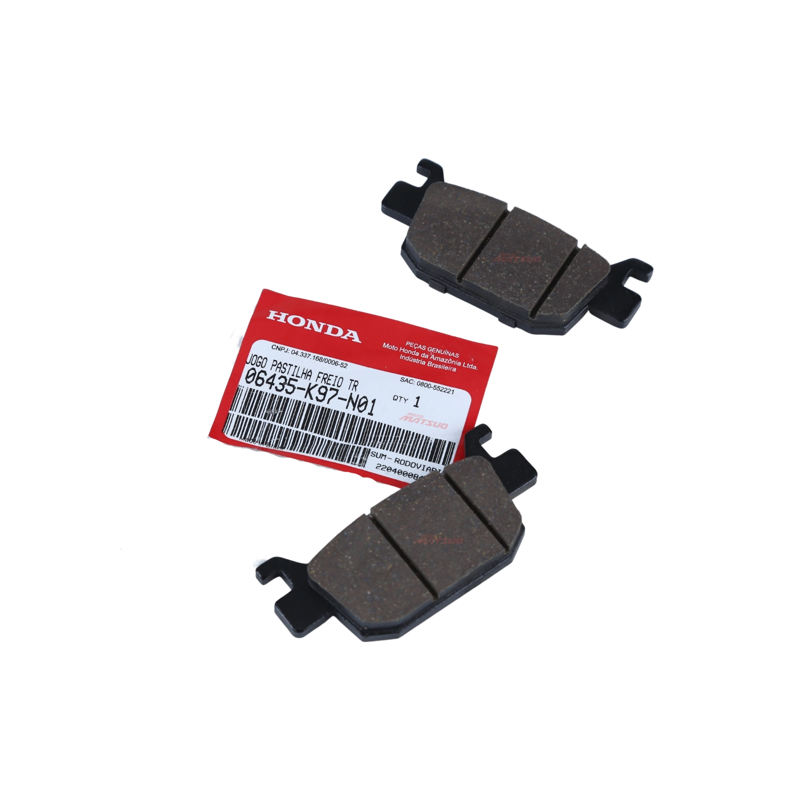 Pastilha Freio Traseiro Pcx150 Com Abs Adv150 Pcx 160 Original