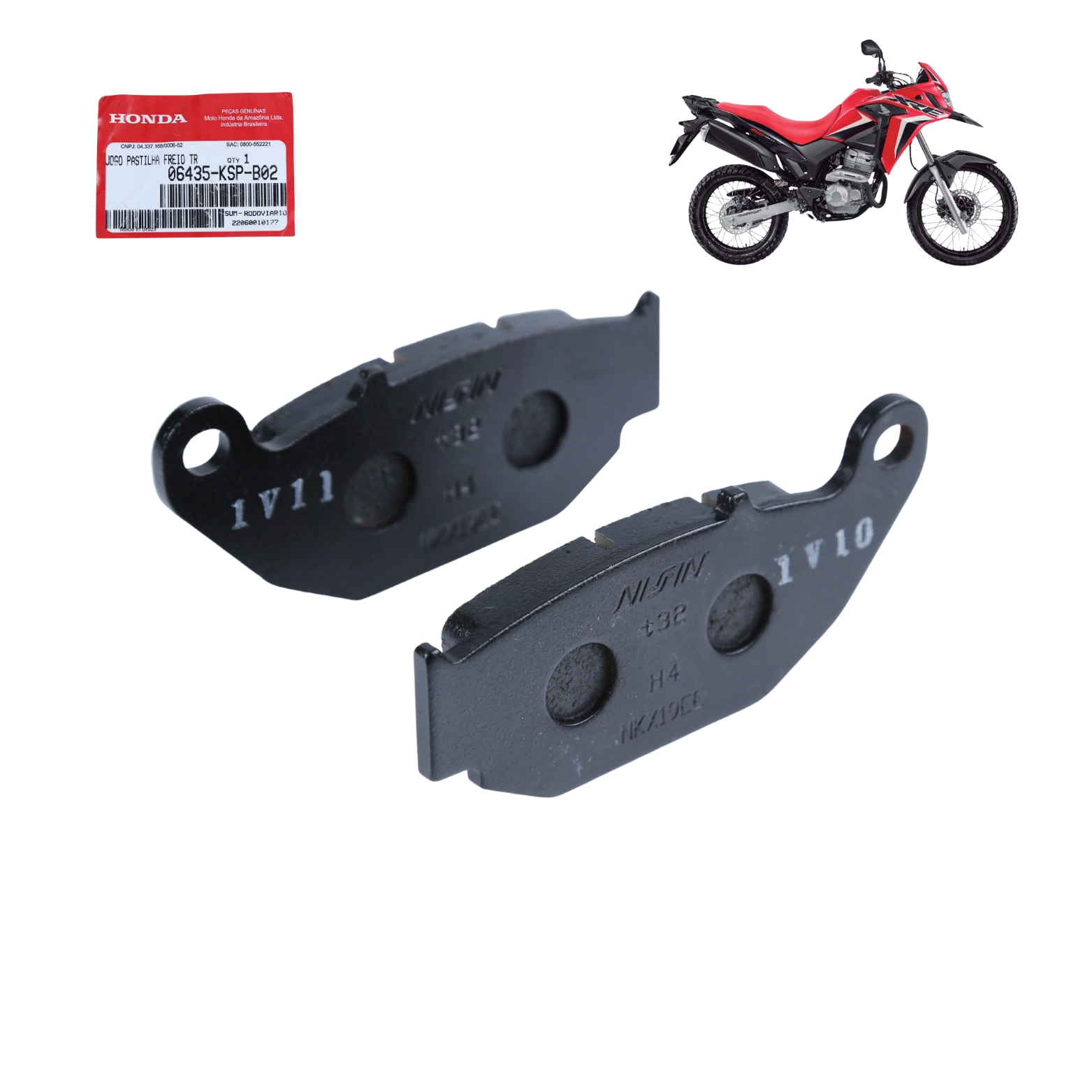 Pastilha Freio Traseiro Xre 300 2019 A 2023 Original Honda