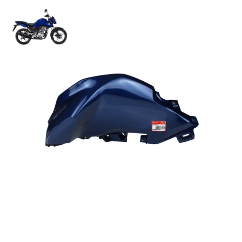Tampa do Tanque Esquerda CG Fan 160 2025 Original Honda Azul Spencer Perolizado Tampa do Tanque Esquerda CG Fan 160 2025 Original Honda Azul Spencer Perolizado