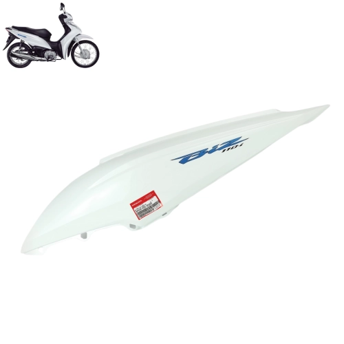 Tampa Lateral Esquerda Biz 110i 2020 a 2021 Branca Original Honda Tampa Lateral Esquerda Biz 110i 2020 a 2021 Branca Original Honda