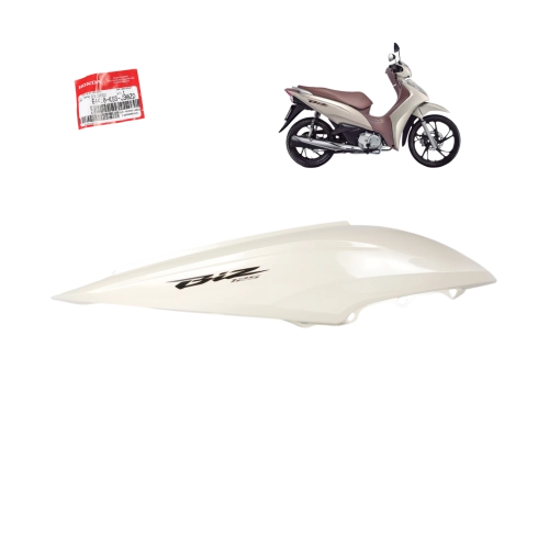 Tampa Lateral Lado Direito Biz 125 2018 A 2021 Branco Creme Original Honda