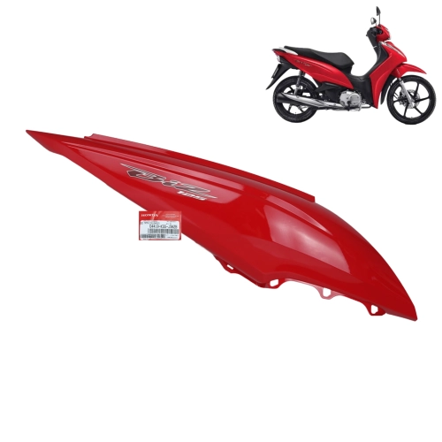 Tampa Lateral Lado Direito Biz 125 2018 Vermelha Original Honda