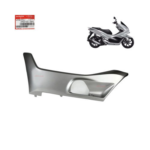 Tampa Lateral Piso Esquerda Pcx150 2019 Prata Original Honda