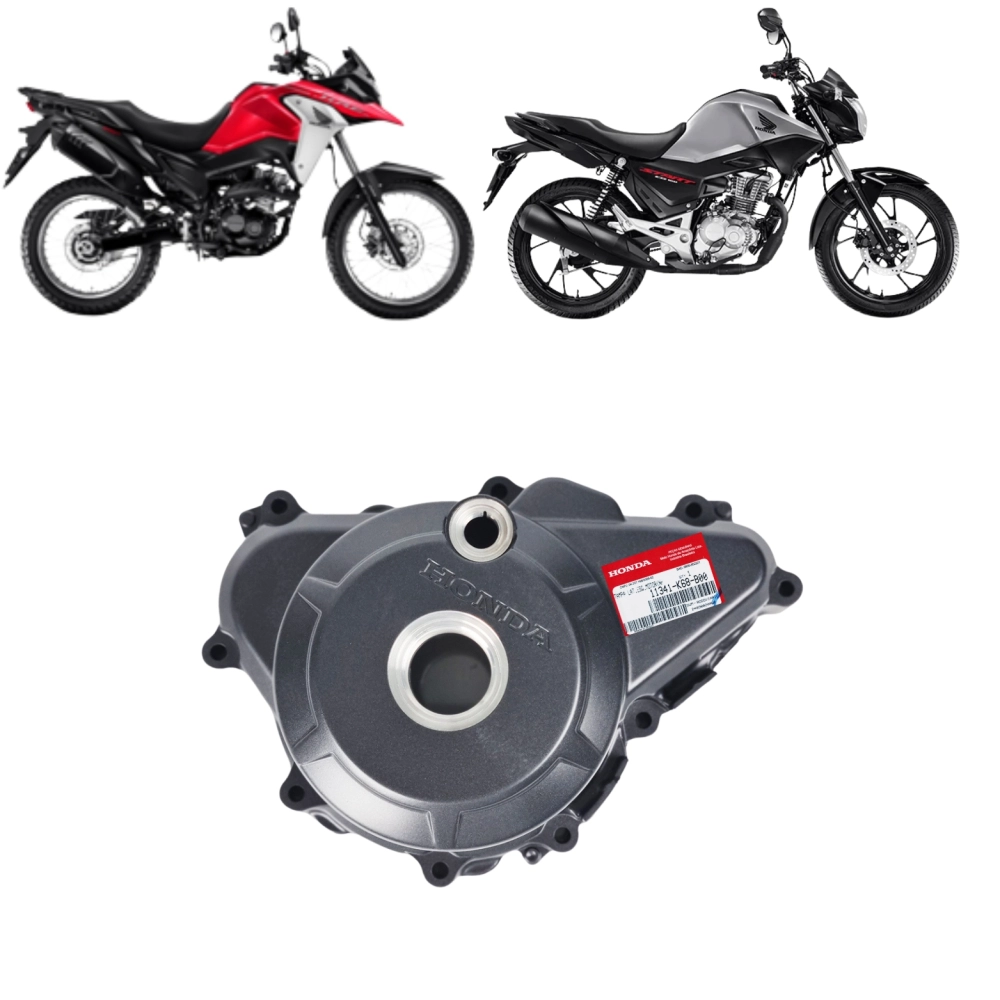 Tampa Motor Esquerda Cg Titan 160 Xre 190 2025 2026 Preto original Tampa Motor Esquerda Cg Titan 160 Xre 190 2025 2026 Preto original