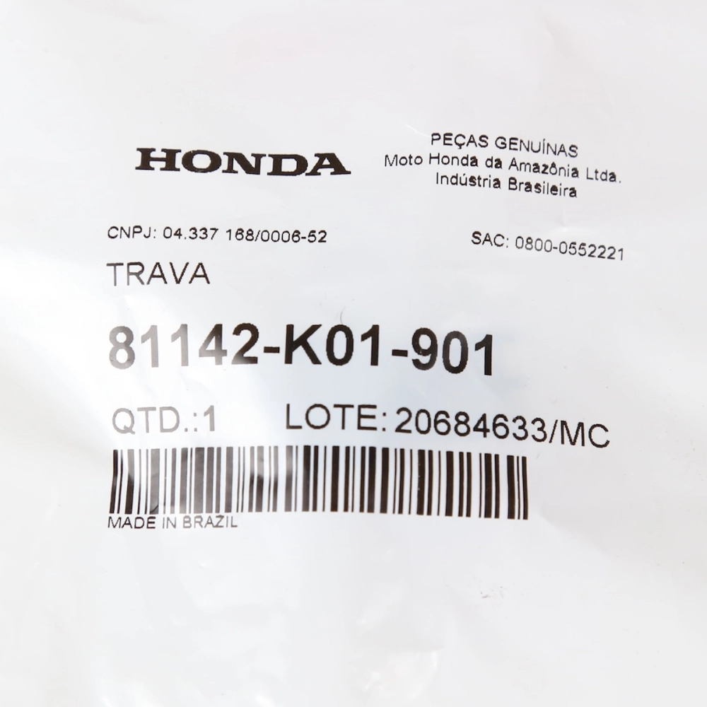 Trava do Porta Luvas PCX 150 PCX 160 ADV 150 2016 a 2024 Original